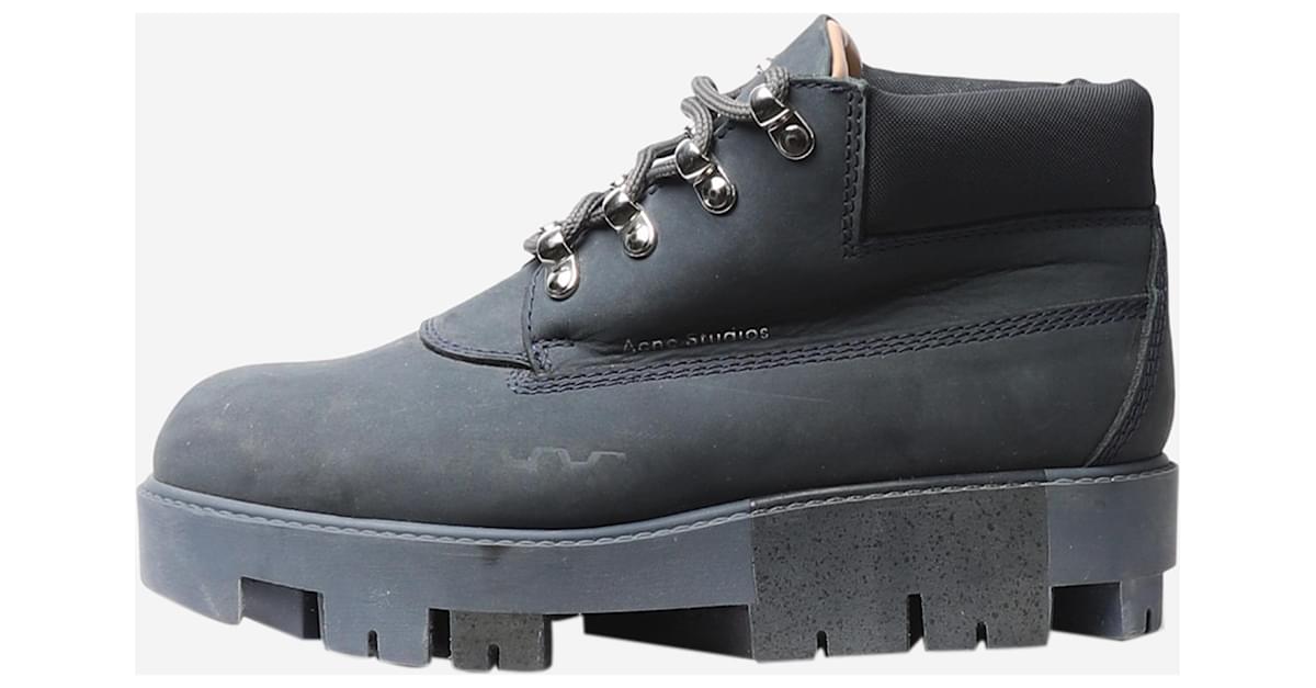 Acne hiking boots online