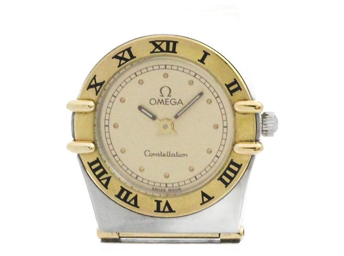 Omega Constellation 18K Gold Steel Ladies Watch ref.1604542 - Joli Closet