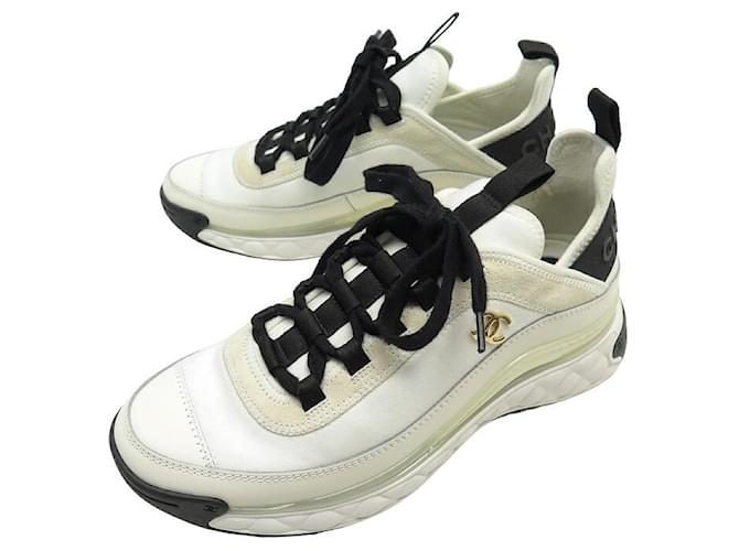 新品未使用☆CHANEL スニーカーLOW TOP TRAINER LogoCC size37.5 Chanel White Black CC Logo Runner Trainer Sneaker, 37 | eBay