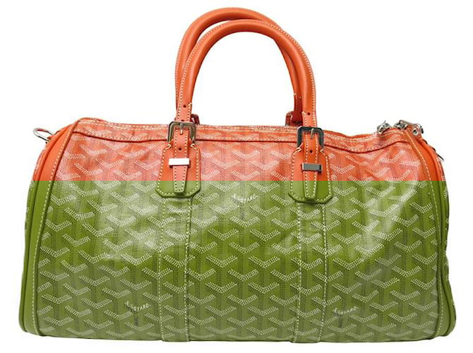 NEUF SAC A MAIN GOYARD CROISIERE 40 DE VOYAGE TOILE ROUGE BAGAGE
