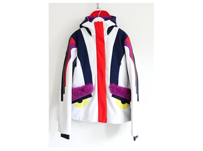 Giacca da sci Fendi Monster Eye Trim Multicolore Poliammide ref