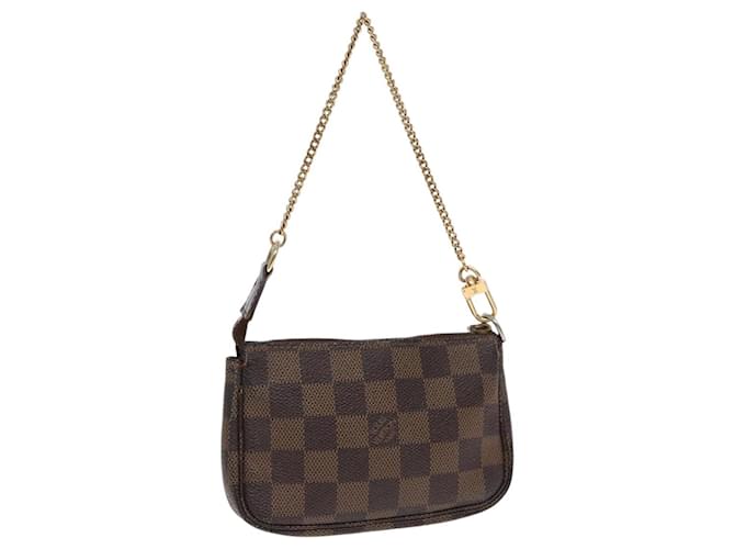 LOUIS VUITTON Damier Ebene Mini Pochette Accessoires Pouch N58009 LV Auth  87408 ref.1611601 - Joli Closet