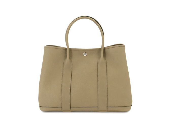 Hermès Hermes Garden 36 PM Handbag Beige Leather ref.1611944 - Joli Closet