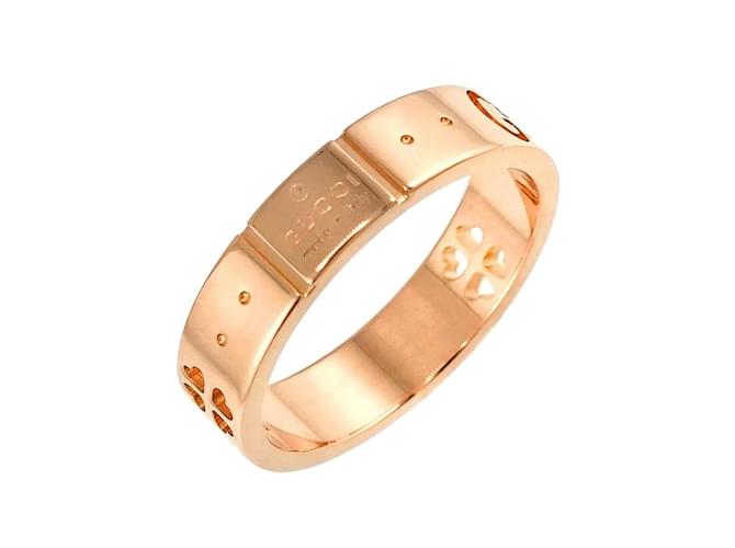 Gold Gucci Heart Ring Gucci Icon Amor #6 Heart Ring Golden Pink