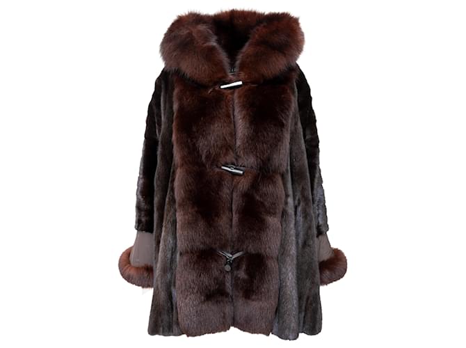 Christian Dior Boutique Fourrure Fur Coat Brown ref.1612356 - Joli