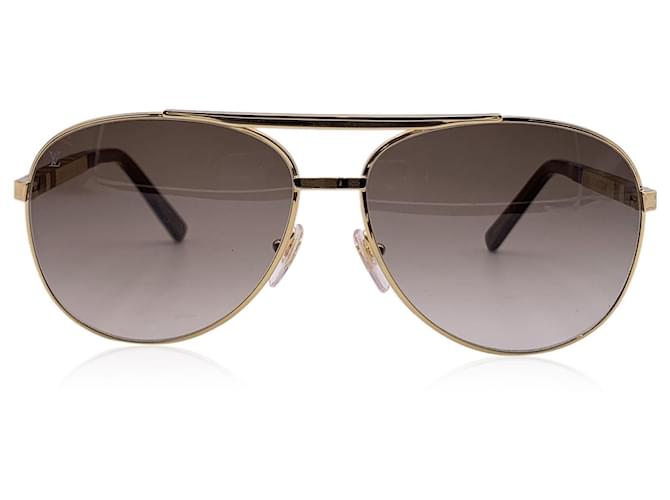 Louis Vuitton Goldmetall Altitude Aviator Z0339U Sonnenbrille 61/14 Golden  ref.1612641 - Joli Closet