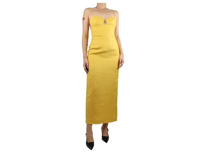 reformation malibu linen dress Reformation Malibu Linen Maxi Dress - Avocado
