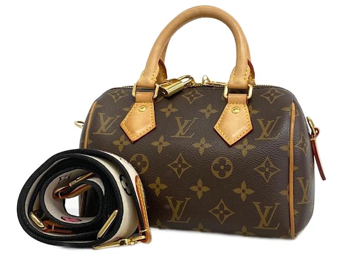 Louis Vuitton Monogram Speedy Bandouliere 20 Handbag Black ref