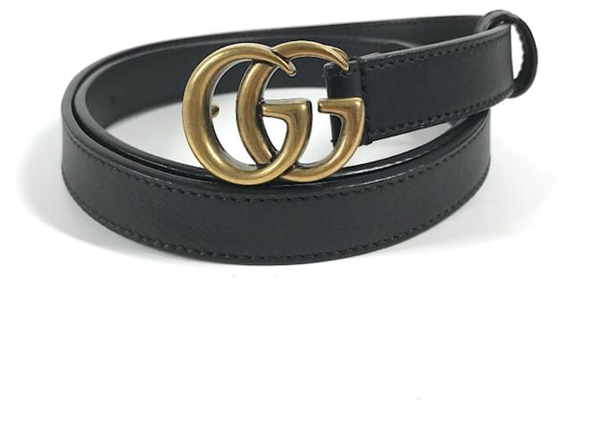 Thin Belt With Ladies Double G Gucci Belt GG Marmont Thin Belt In