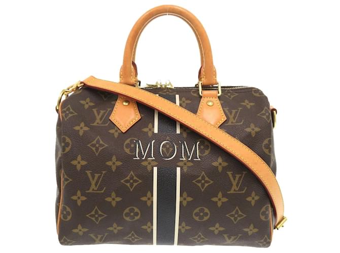Louis Vuitton Speedy 25 Mon Monogram Handbag Brown Patent leather