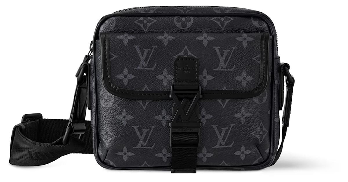 Louis Vuitton LV Getaway messenger new Black Cloth ref