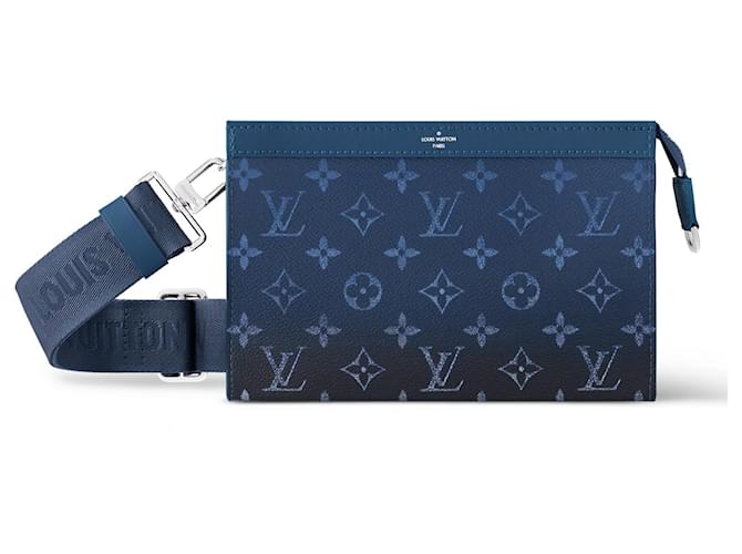 Louis Vuitton LV Gaston wearable wallet new Blue Cloth ref.1618028