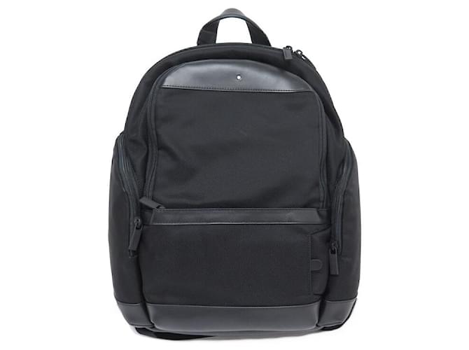 NUOVA MONTBLANC NIGHTFLIGHT MEDIA 119048 ZAINO IN NYLON E PELLE