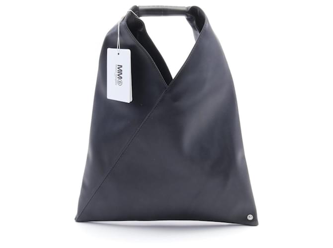 Maison Martin Margiela MM6 Maison Margiela Black Leather Tote Bag