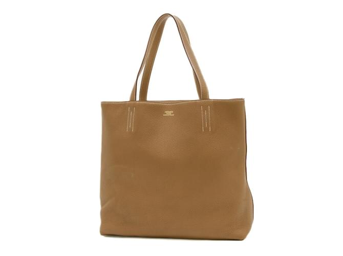 Hermès Hermes Double Sens 36 Reversible Tote Bag Brown