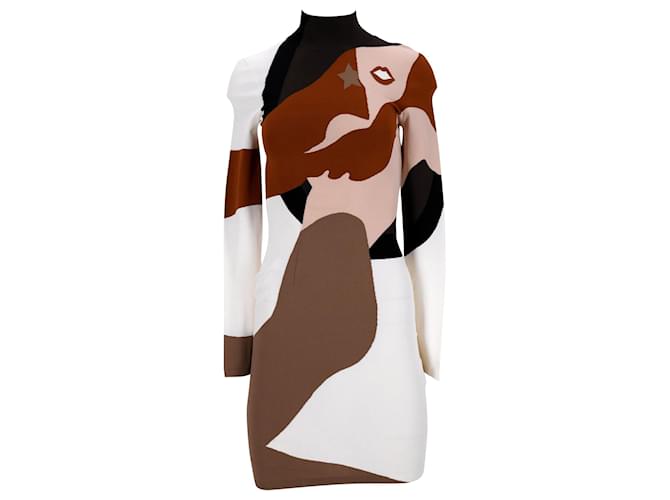 Fendi Mermaid Print Bodycon Sweater Dress in Multicolor Viscose (Sold) -  Joli Closet