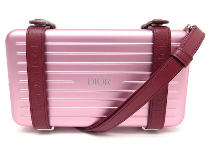 NINE CHRISTIAN DIOR X RIMOWA PERSONAL CLUTCH ALUMINUM HAND