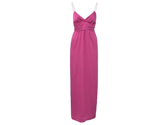 ba&sh rosy maxi dress Ba&Sh Rixelle Long Backless Maxi Dress in Pink Polyester ref.1625989