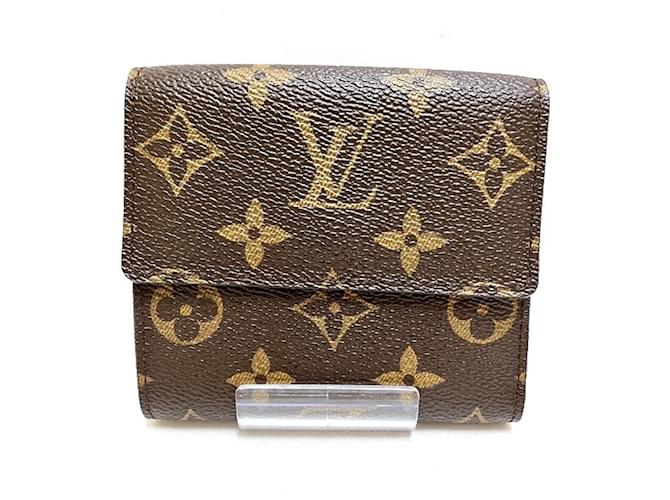 Louis Vuitton Monogram Portefeuille Elise Bi-fold Wallet Brown