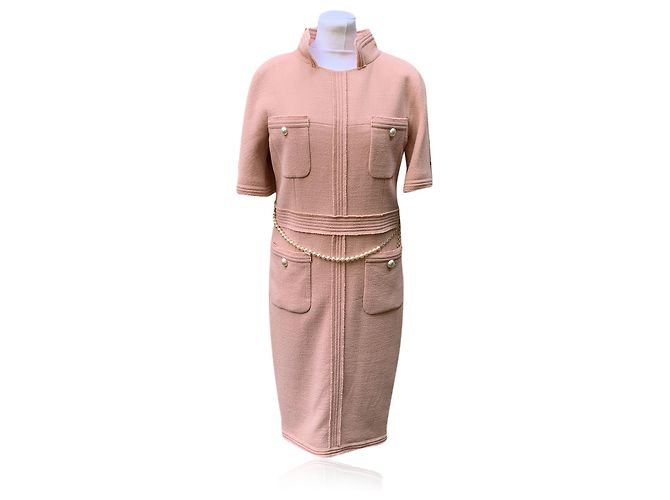 women's pink and green dress Pink Multi Floral Print Cotton Zip Front Midi Dress - All Dresses