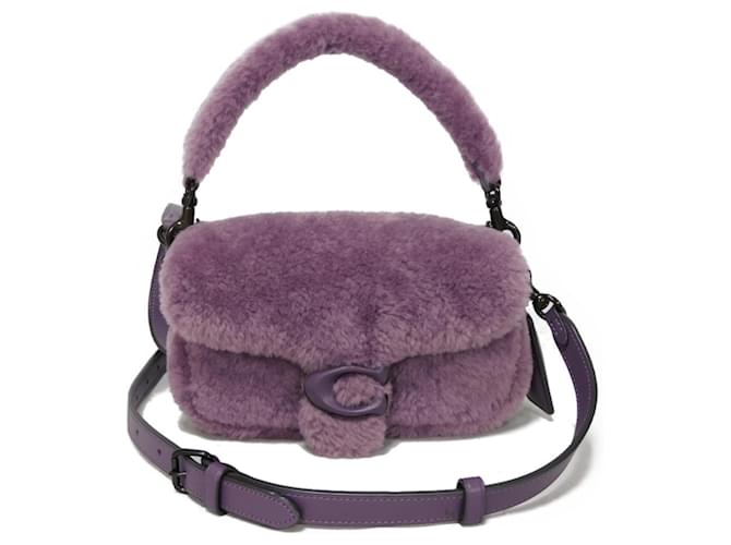 COACH Handbag Pillow Tabby Shoulder Bag Purple Leather ref