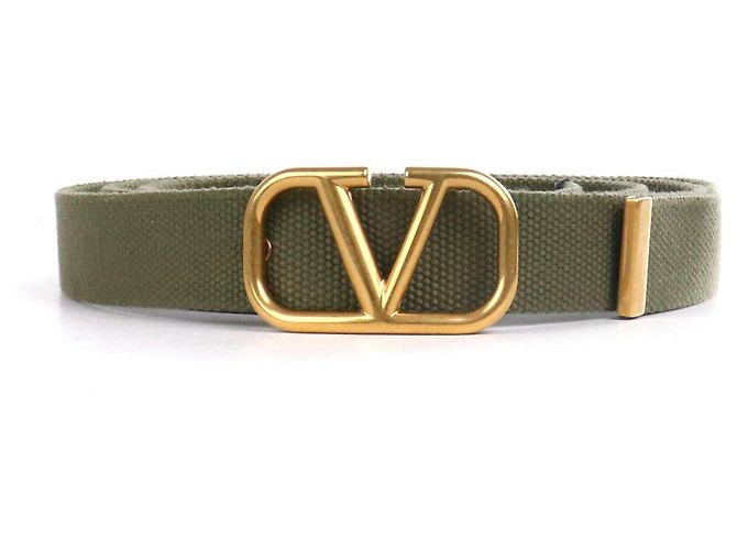 Valentino Green Belt Leather Belts Slim Belt Valentino Green 