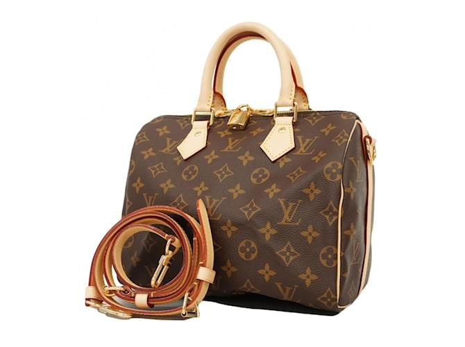 Louis Vuitton Monogram Speedy Bandouliere 25 Handbag Brown ref