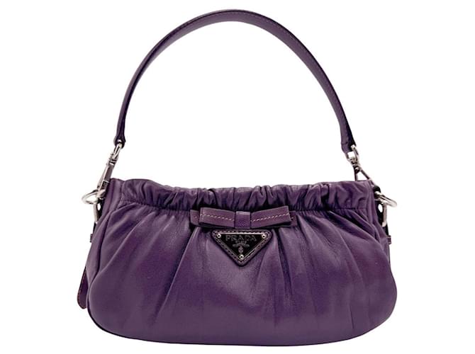 Prada Purple Leather Handbag ref.JC1632144 (Sold) - Joli Closet