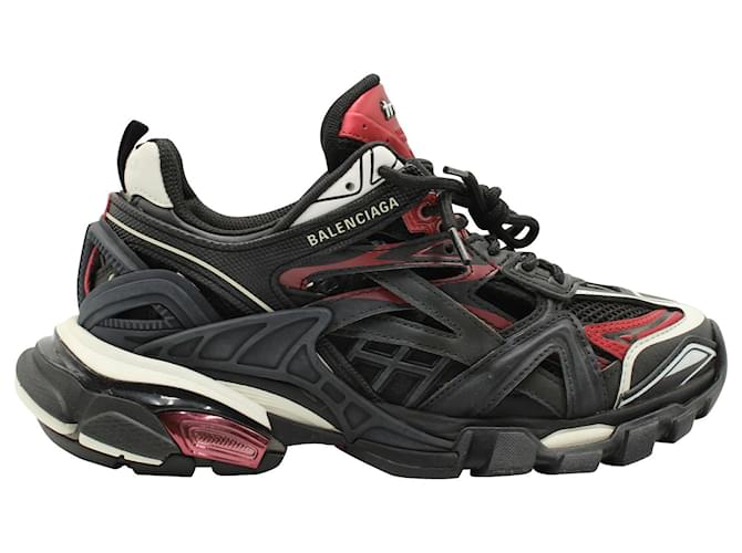 Balenciaga Track 2. Sneakers in Black/Red Nylon ref.1641618
