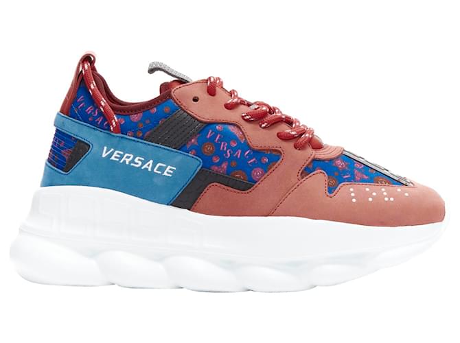 Versace Chain Reaction Salehe Bembury Red Medallion Blue Sneaker