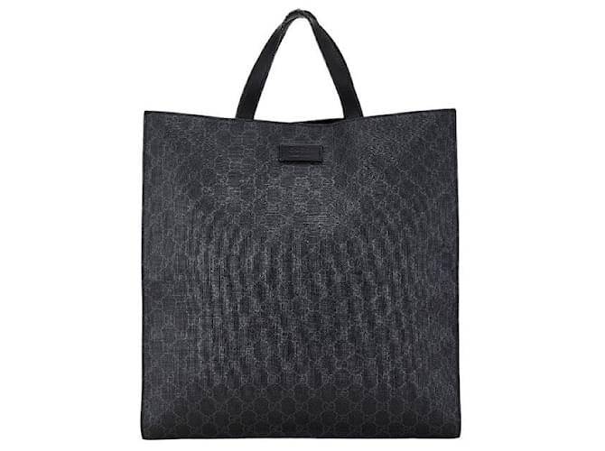 トートバッグ Gucci Gg Suprime Fabric Gg Shopping Bag Children's printed GG tote bag in beige and blue Supreme