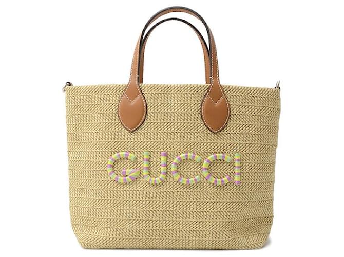 Gucci Patch 2way Tote Bag Brown ref.JC1654574 (Sold) - Joli Closet