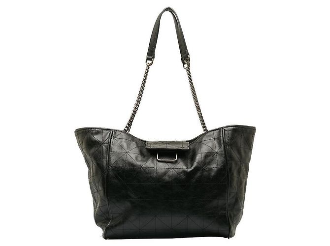 Sac Chaîne Zara En Cuir Suédé Noir – Occasion, Taille Medium, Fermeture Magnétique