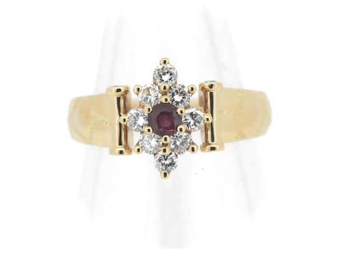 Autre Marque Bague en diamant rubis Korloff K18YG or jaune Métal