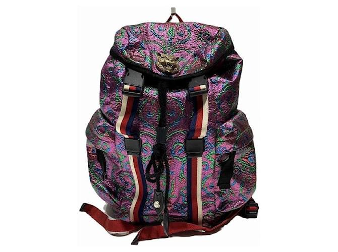 Gucci brocade backpack on sale