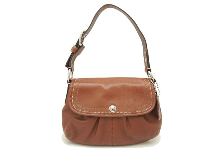 Autre Marque Coach Soho Pleated Leather Shoulder Bag F13728