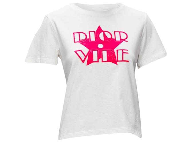 Christian Dior 2022 Dior Vibe Neon Pink Star Logo Graphic Cd