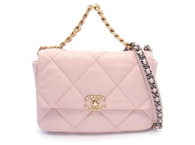 Chanel Chanel 19 Pink Leather Joli Closet