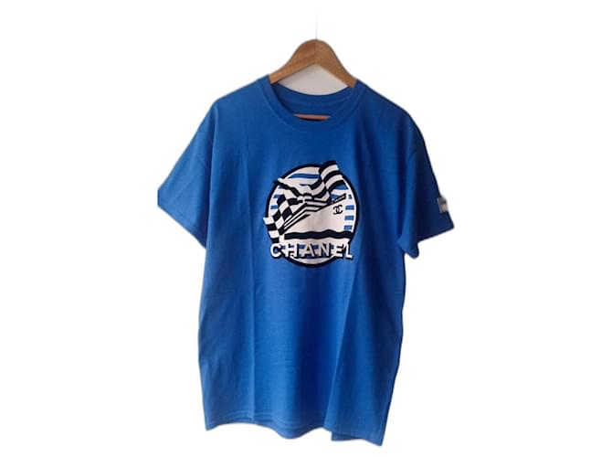 Chanel Tees Blue Cotton ref.1662753 - Joli Closet