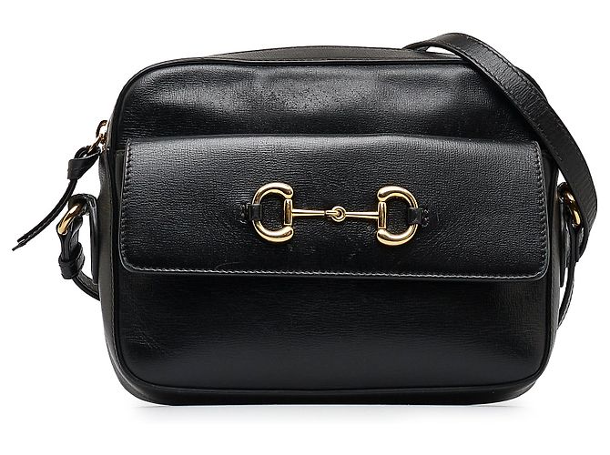 Black Gucci Horsebit 1955 Crossbody Bag Leather ref.1662968 - Joli Closet
