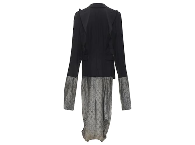 vintage COMME DES GARCONS 1992 black extra long sleeve exposed