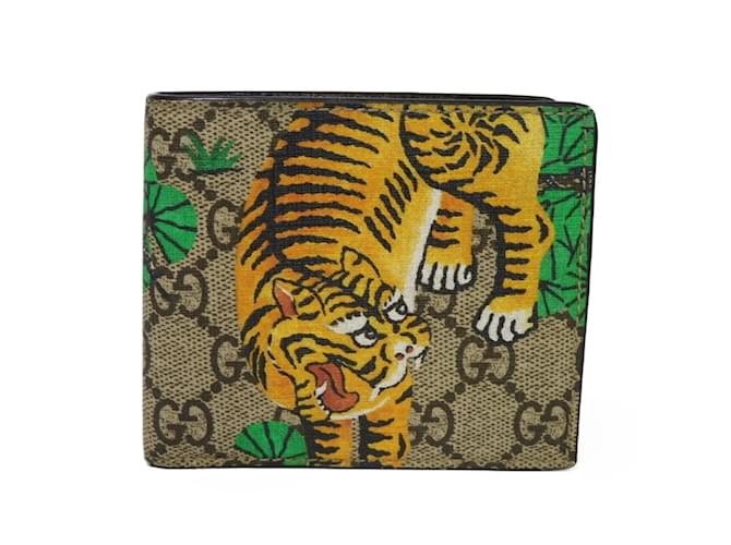Gucci Bi-fold Wallet with Tiger Design Multiple colors Beige