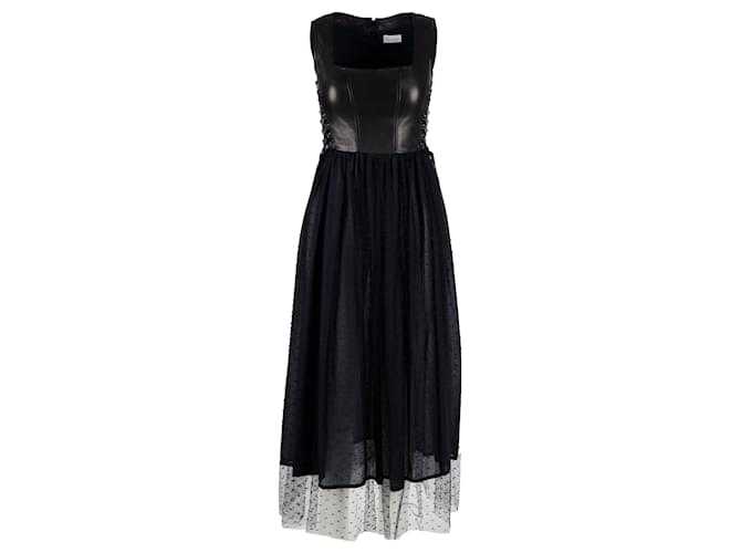 chinese dress ladies Valentino Leather Shift Dress – Bluefly main image 0