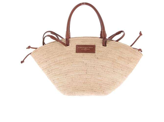 SéZane SEZANE Handbags T. Wicker Beige ref.1675934 - Joli Closet
