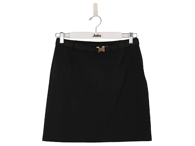 【関税&送料込】Prada Black Wool Mini Skirt Prada Black Wool Mini Skirt | italist