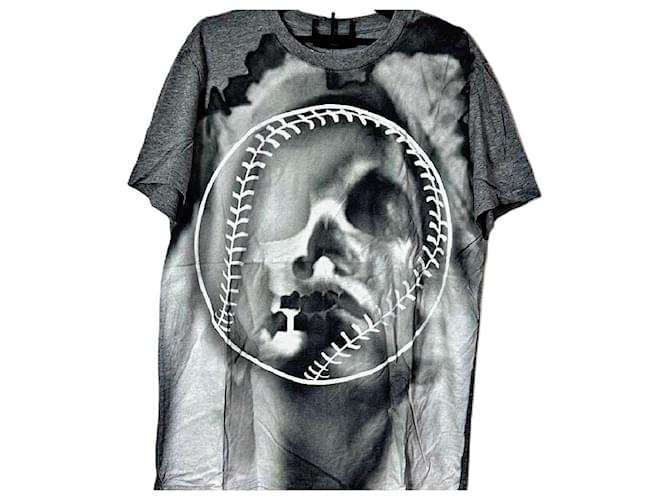 Authentic Givenchy 13 AW Riccardo Tisci Baseball Skull Print