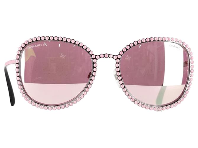 Pearl Chanel Glasses Pink Rhinestone Pink Chanel Eyeglasses Chanel