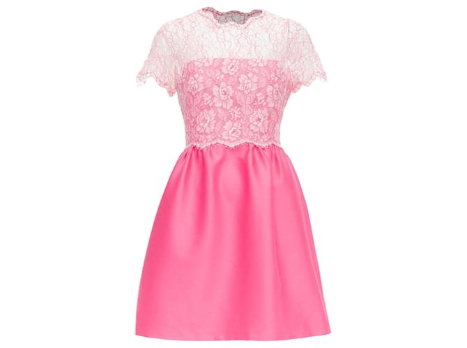 open lace back dress Tarik Ediz | Luana Embellished Dress in Pink