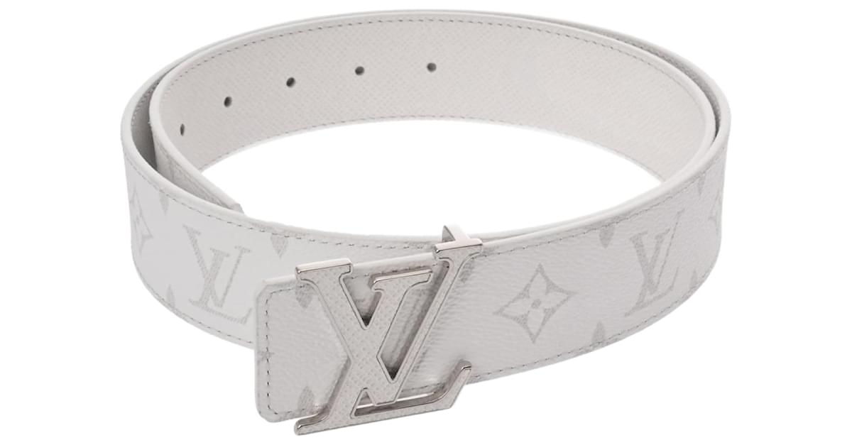 Louis Vuitton ホワイトラバーベルト Louis Vuitton LV Initiales Reversible Belt 36 Monogram