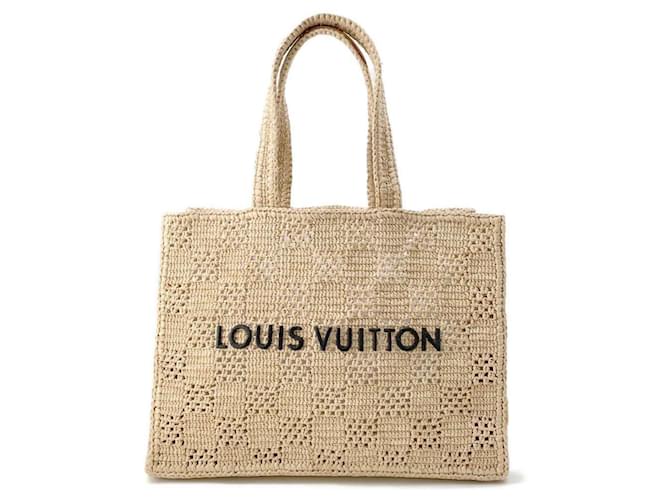 Louis Vuitton Damier Raffia Summer Shopper MM ref.1718441 - Joli